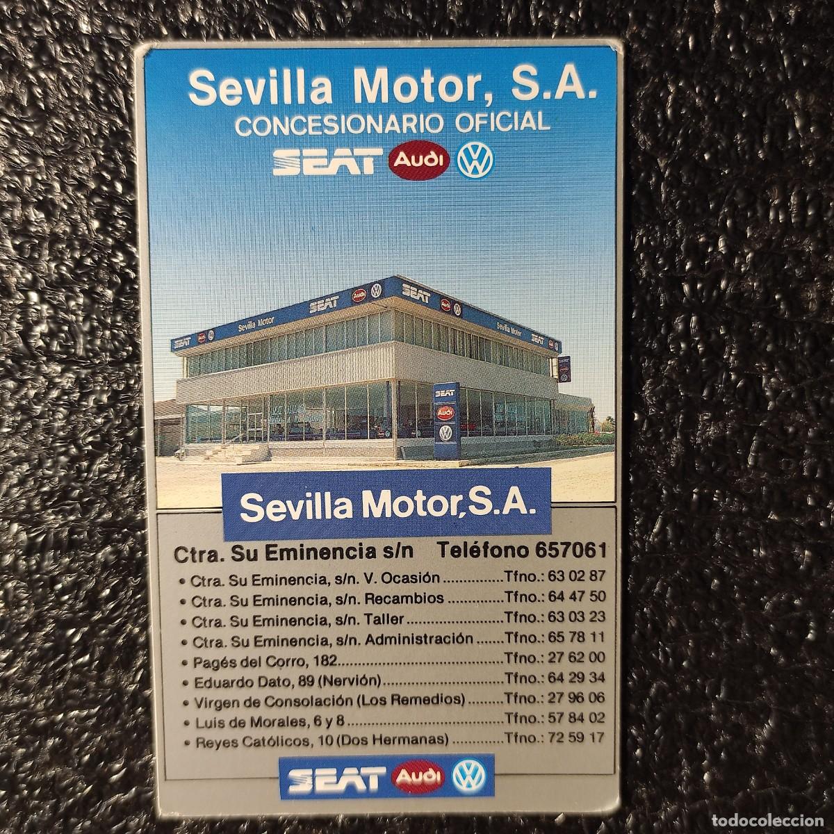 Coleccionismo calendarios: CALENDARIO COCHES . CONCESIONARIO SEVILLA MOTOR 1988 ** SEAT ** AUDI ** T1
