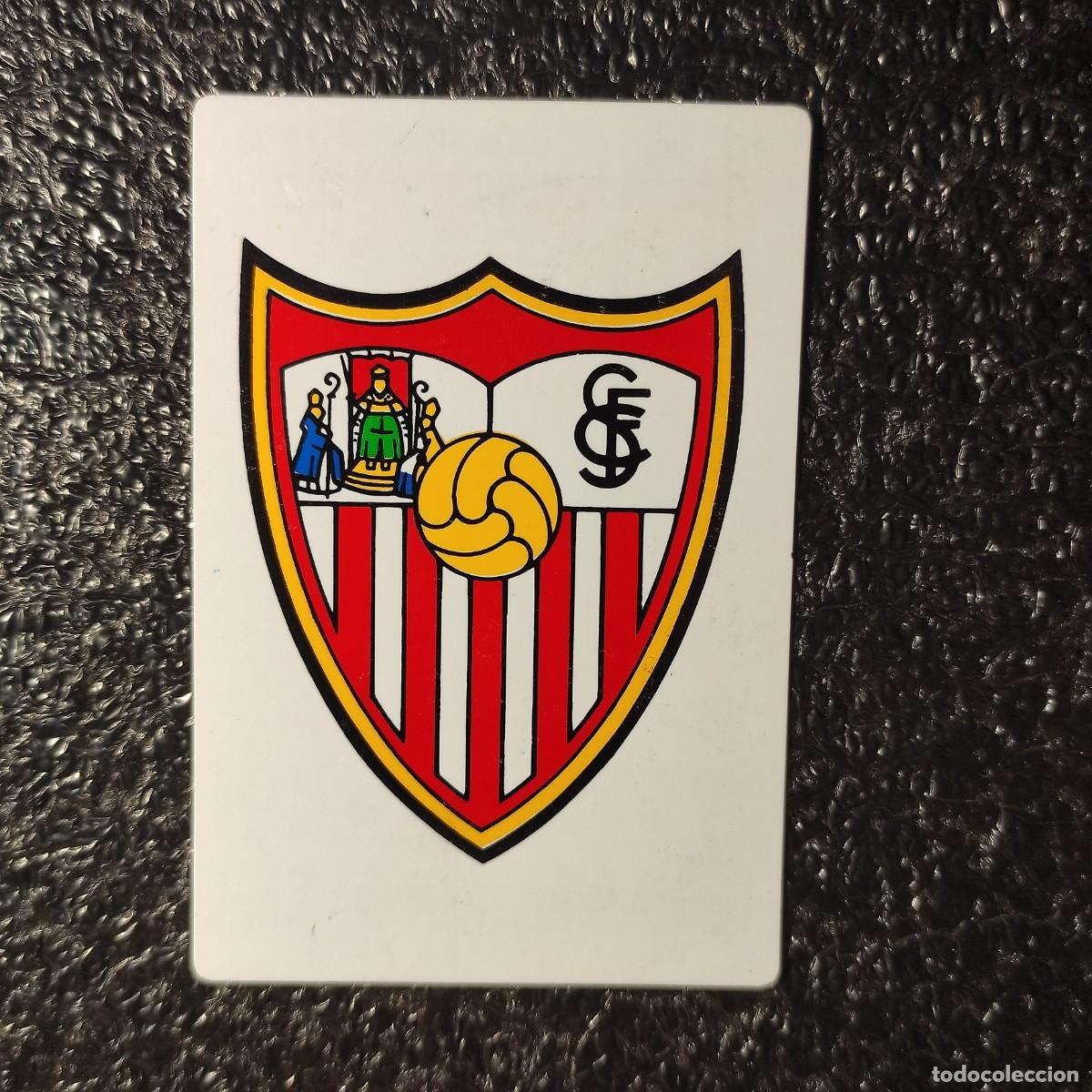 Coleccionismo calendarios: CALENDARIO DE FUTBOL . SEVILLA F.C. 1989 ** ESCUDO ** PLASTICO ** T0
