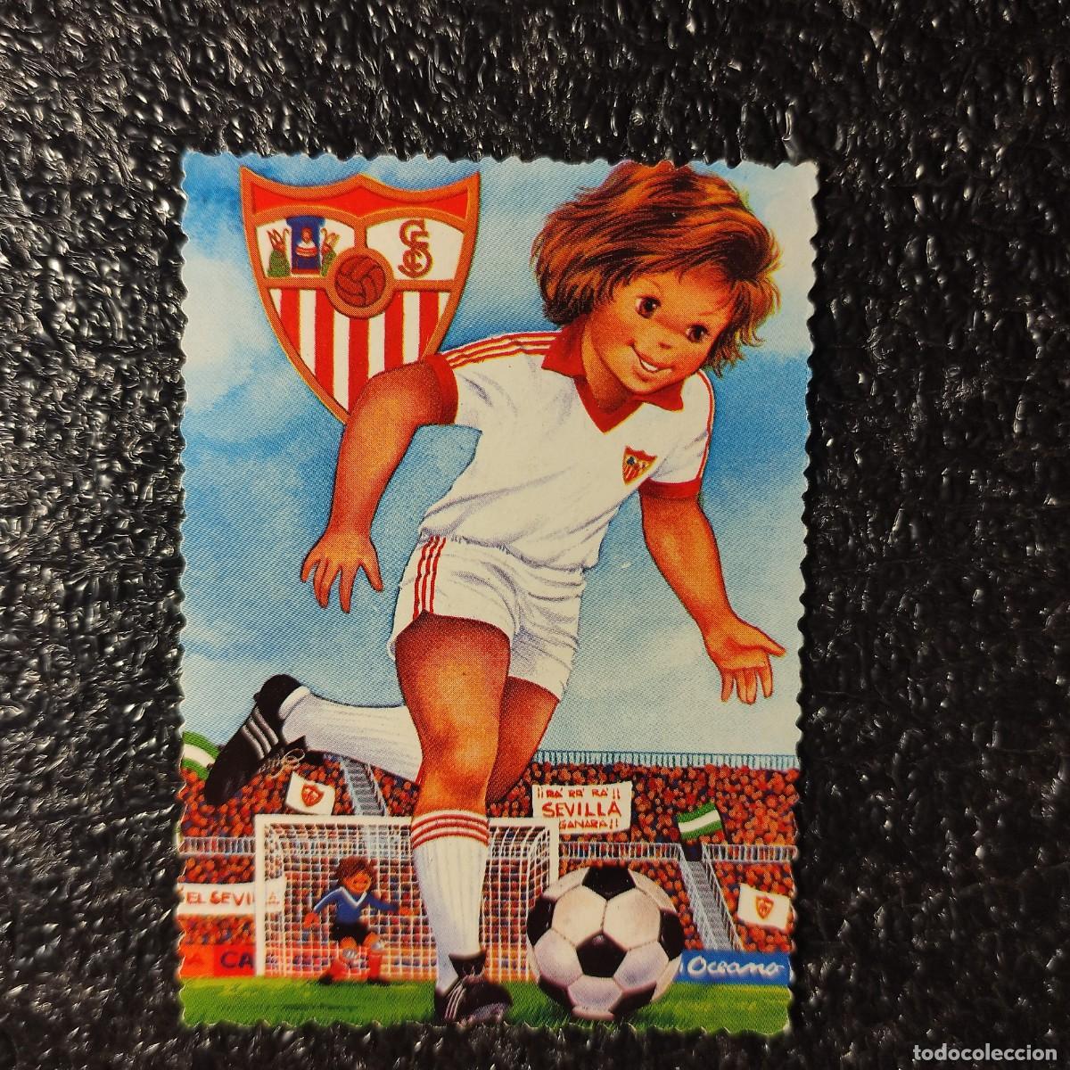 Coleccionismo calendarios: CALENDARIO DE FUTBOL . SEVILLA C.F. 1990 ** BORDES TROQUELADOS . RARO ** T0
