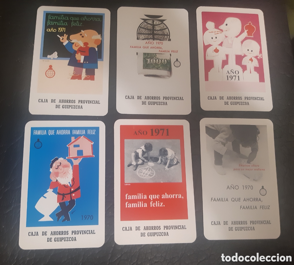 Coleccionismo calendarios: Calendarios fournier Caja Provincial de Guipuzcoa