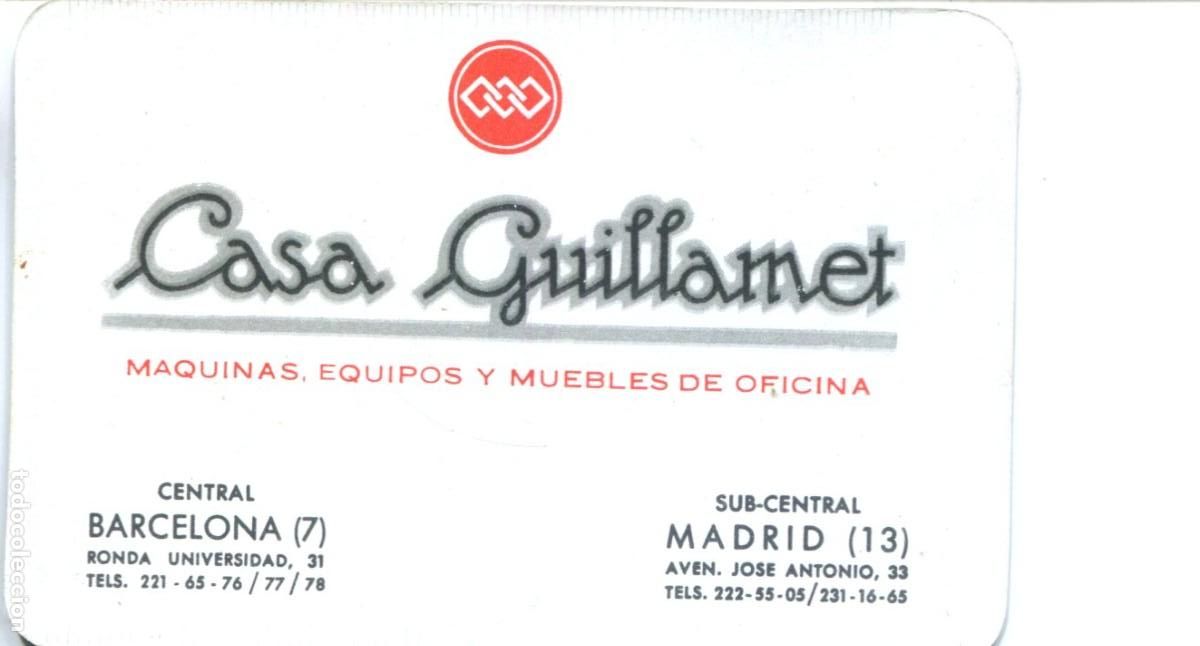 Coleccionismo calendarios: CALENDARIO CATALOGADO FOURNIER NO LO PONE-CASA GUILLAMET-DEL 1963 VER FOTOS