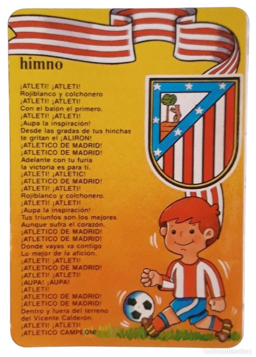 Coleccionismo calendarios: CALENDARIO 1991 HIMNO DEL ATL&Eacute;TICO - PUBLICIDAD CAFETERA BAR SALAMANCA (MADRID).