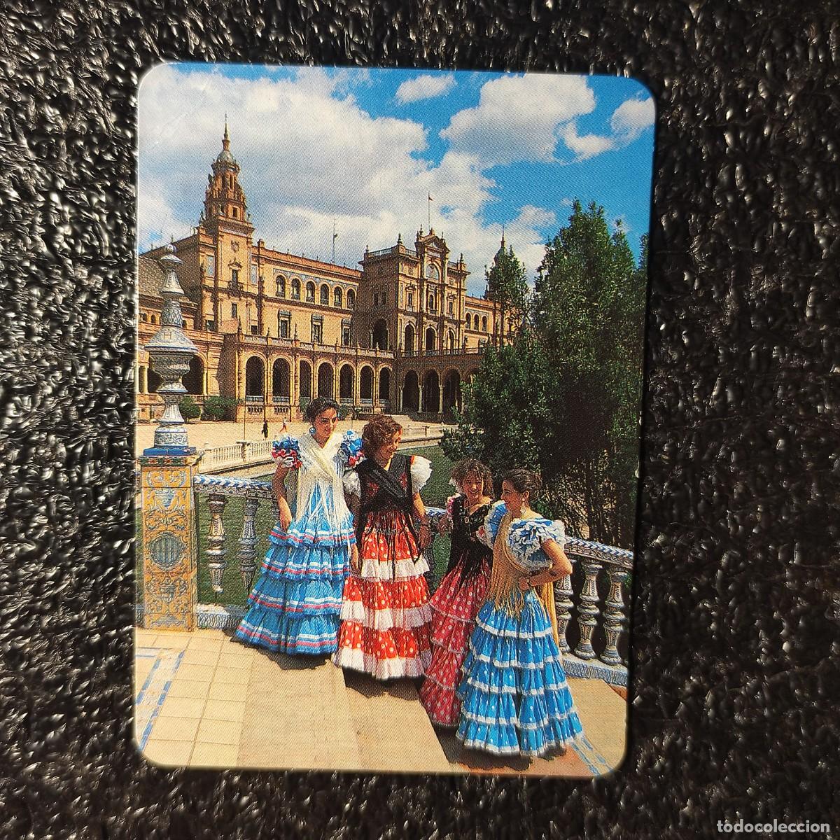 Coleccionismo calendarios: CALENDARIO DE BOLSILLO . FLAMENCAS EN LA PLAZA ESPA&Ntilde;A . SEVILLA 1991 ** PUBL. CORIA RIO ** T4