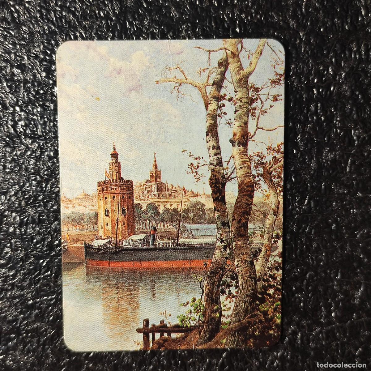 Coleccionismo calendarios: CALENDARIO .Torre del Oro,Barco de Vapor Sevilla*Pintura de Ram&oacute;n Alorda P&eacute;rez* Lebrija * T4