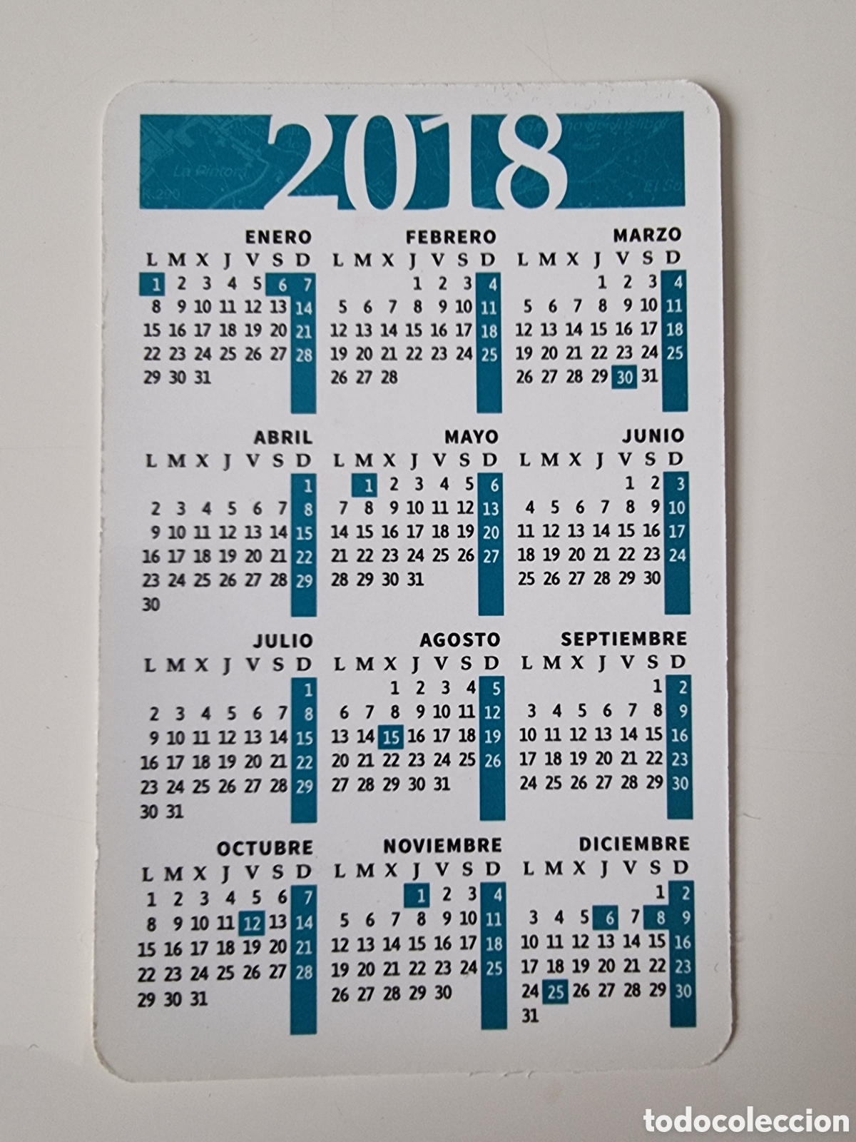 Coleccionismo calendarios: Calendario de bolsillo Centro Geogr&aacute;fico del Ej&eacute;rcito 2018 - Foto 2