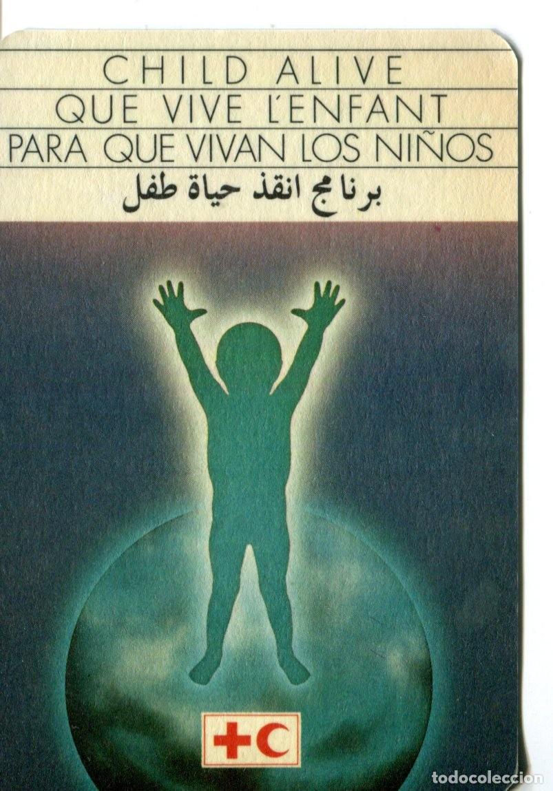 Coleccionismo calendarios: CALENDARIO DE BOLSILLO PUBLICITARIO A&Ntilde;O 1987 CRUZ ROJA VER FOTO REVERSO