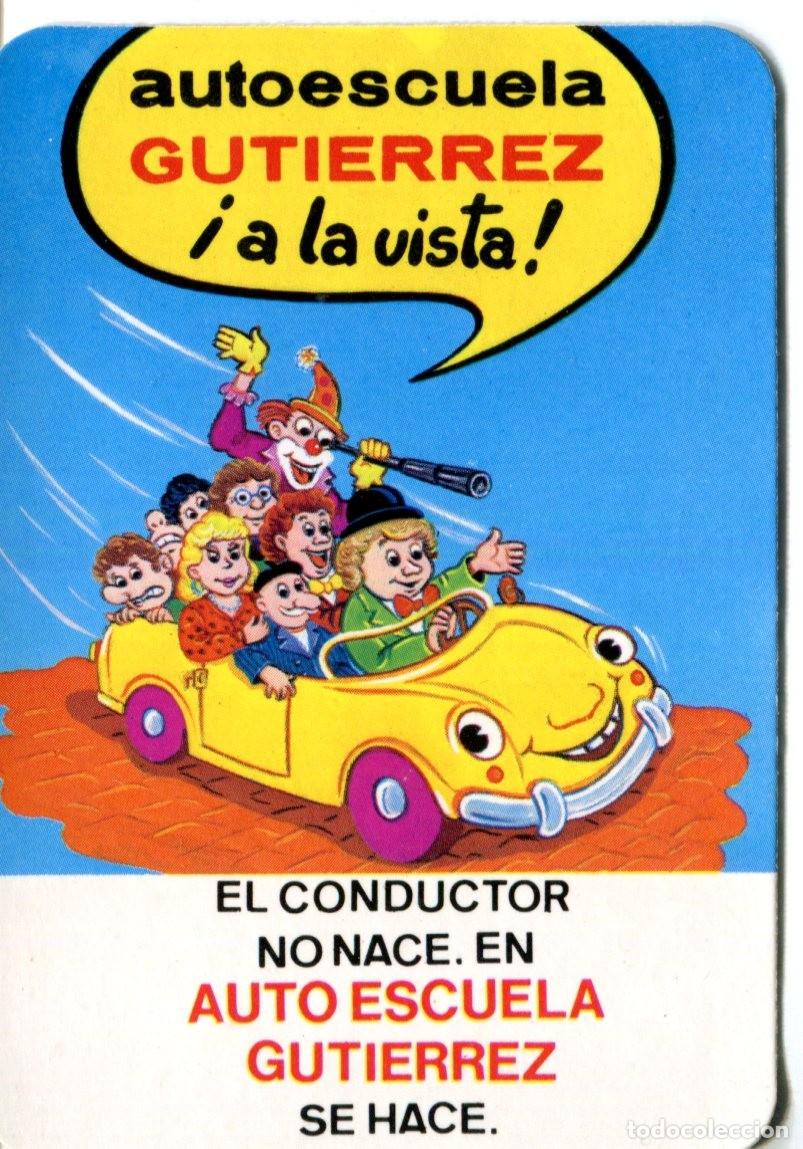 Coleccionismo calendarios: Calendario bolsillo - AUTOESCUELA GUTIERREZ- A&ntilde;o 1991 COCHE