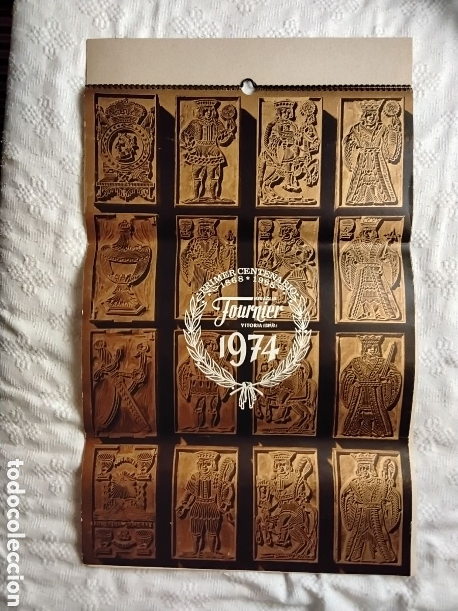 Coleccionismo calendarios: CALENDARIO DE PARED 1974 PRIMER CENTENARIO FOURNIER