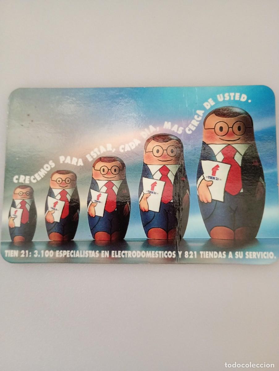 Coleccionismo calendarios: Calendario 1996 Publicidad TIEN 21