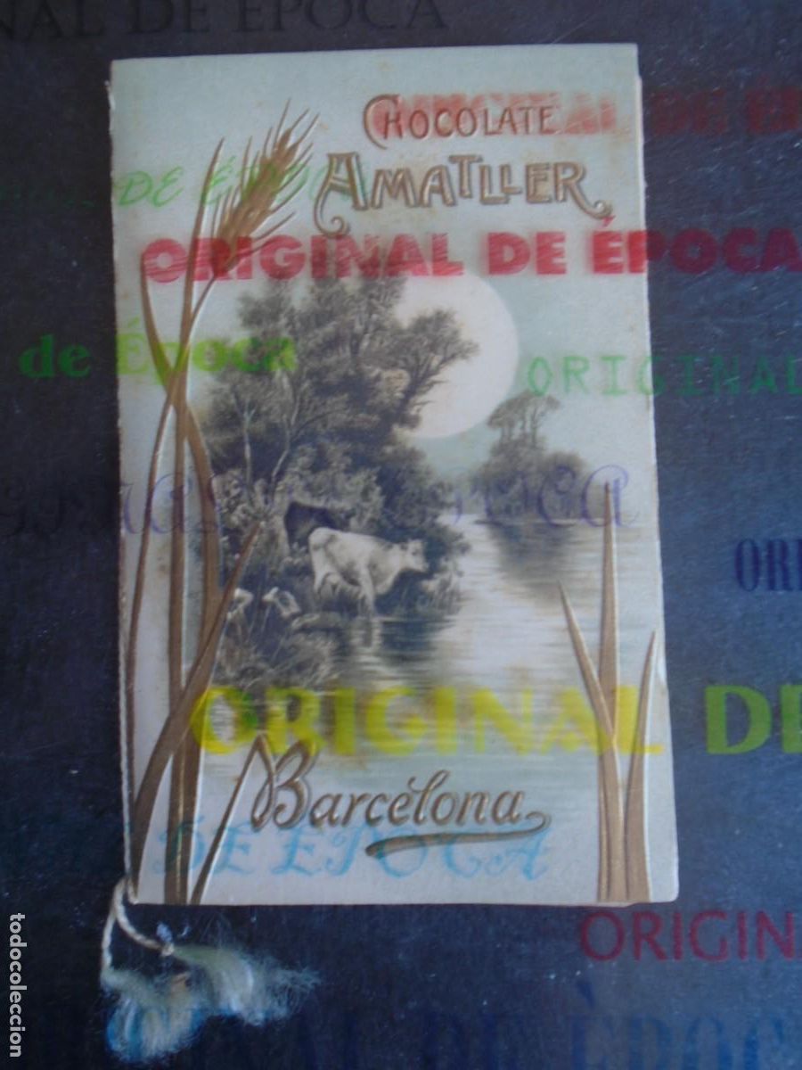 Coleccionismo calendarios: (CA-1216B)CALENDARIO DE BOLSILLO CHOCOLATE AMATLLET A&Ntilde;O 1907