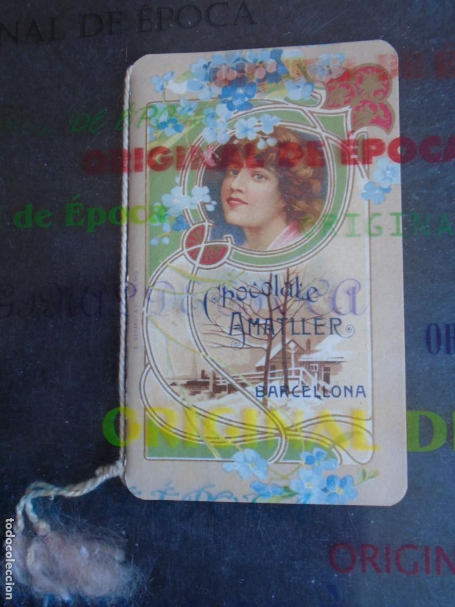 Coleccionismo calendarios: (CA-1231)CALENDARIO DE BOLSILLO CHOCOLATE AMATLLER A&Ntilde;O 1910