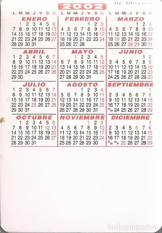 Coleccionismo calendarios: CALENDARIO SERIE A&Ntilde;O 2002 SERIE E.G.C. 30 - Foto 2