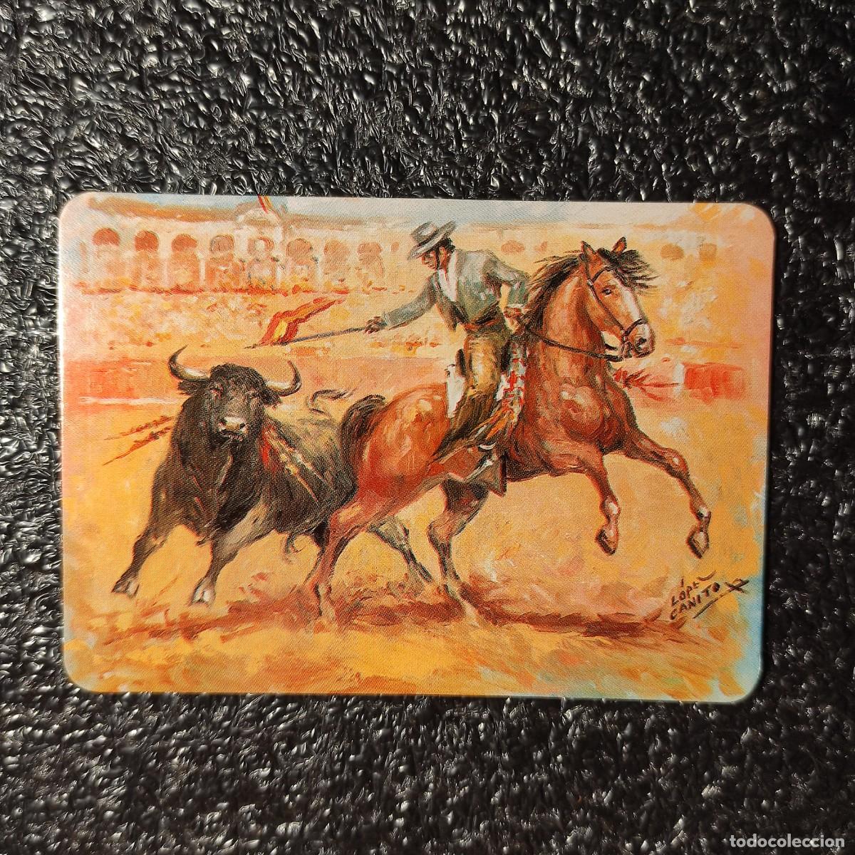 Coleccionismo calendarios: CALENDARIO TAURINO . PINTURA DE LOPEZ CANITO 1998 * REJONEO * PUBLICIDAD * T0