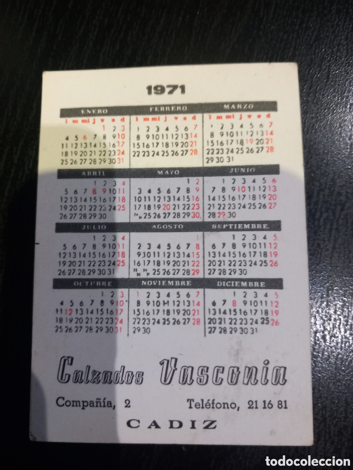 Coleccionismo calendarios: Almanaque a&ntilde;o 1971 antiguo