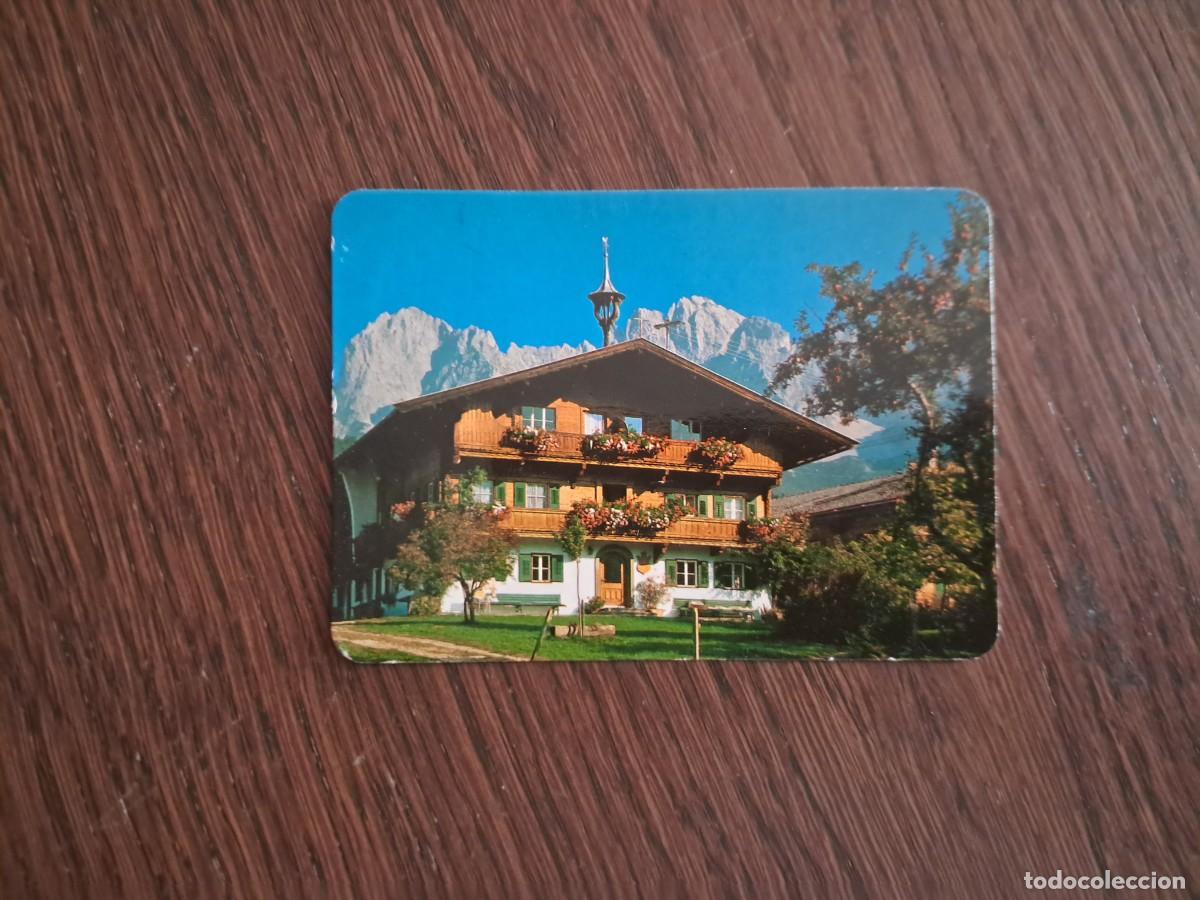 Coleccionismo calendarios: calendario de serie BO 5.414, edificio y paisaje de monta&ntilde;a, a&ntilde;o 1991.