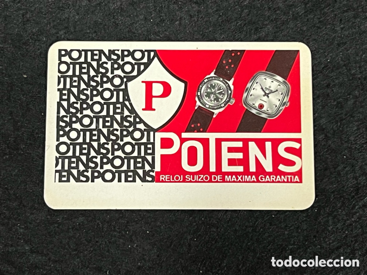 Coleccionismo calendarios: POTENS RELOJ SUIZO CALENDARIO BOLSILLO A&Ntilde;O 1971 HERACLIO FOURNIER RELOJES