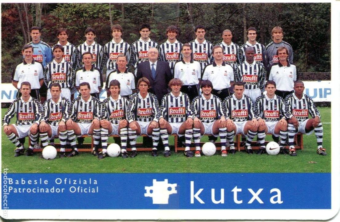 Coleccionismo calendarios: CALENDARIO BANCO KUTXA (CAJA GIPUZKOA DONOSTIA) 2000 Futbol Real Sociedad Patrocinador Oficial