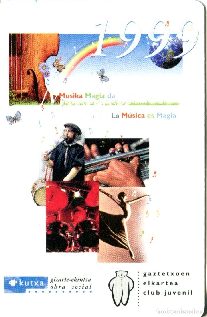 Coleccionismo calendarios: CALENDARIO BANCO KUTXA (CAJA GIPUZKOA DONOSTIA) 1999 CLUB JUVENIL (La Musica es Magia))