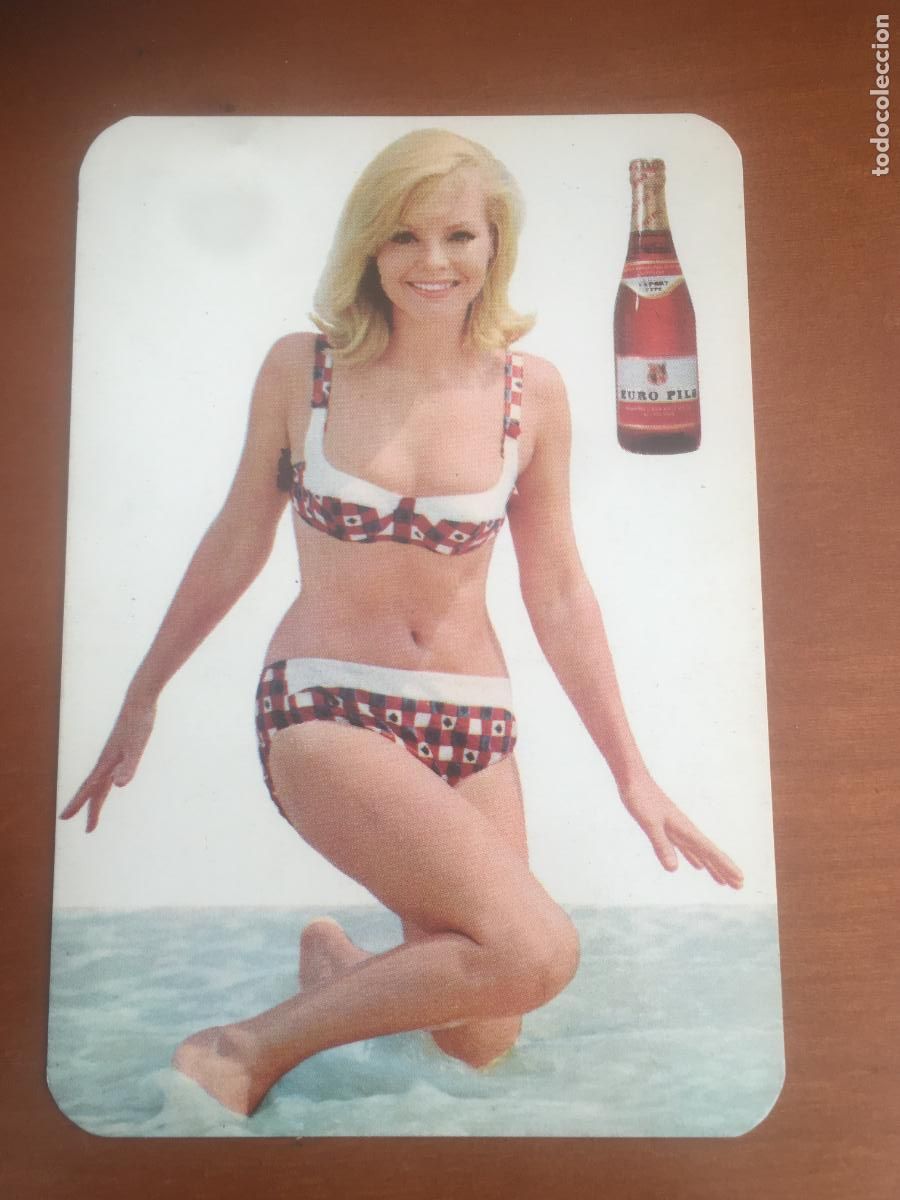 Coleccionismo calendarios: euro pils CERVEZA CERVEZAS CALENDARIO CHICA 1969 perfecto estado