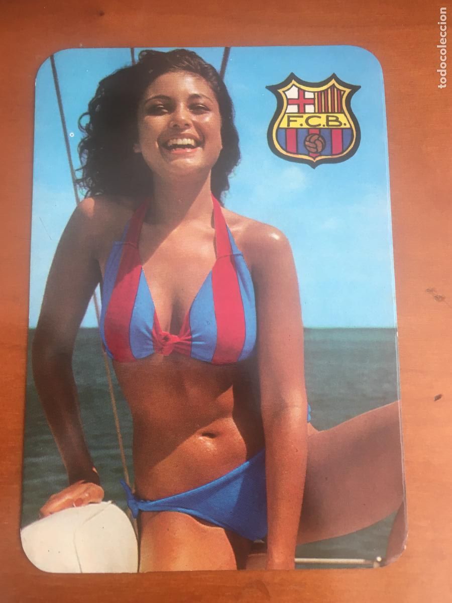 Coleccionismo calendarios: futbol club barcelona CALENDARIO FUTBOL CHICA 1976 PERFECTO ESTADO
