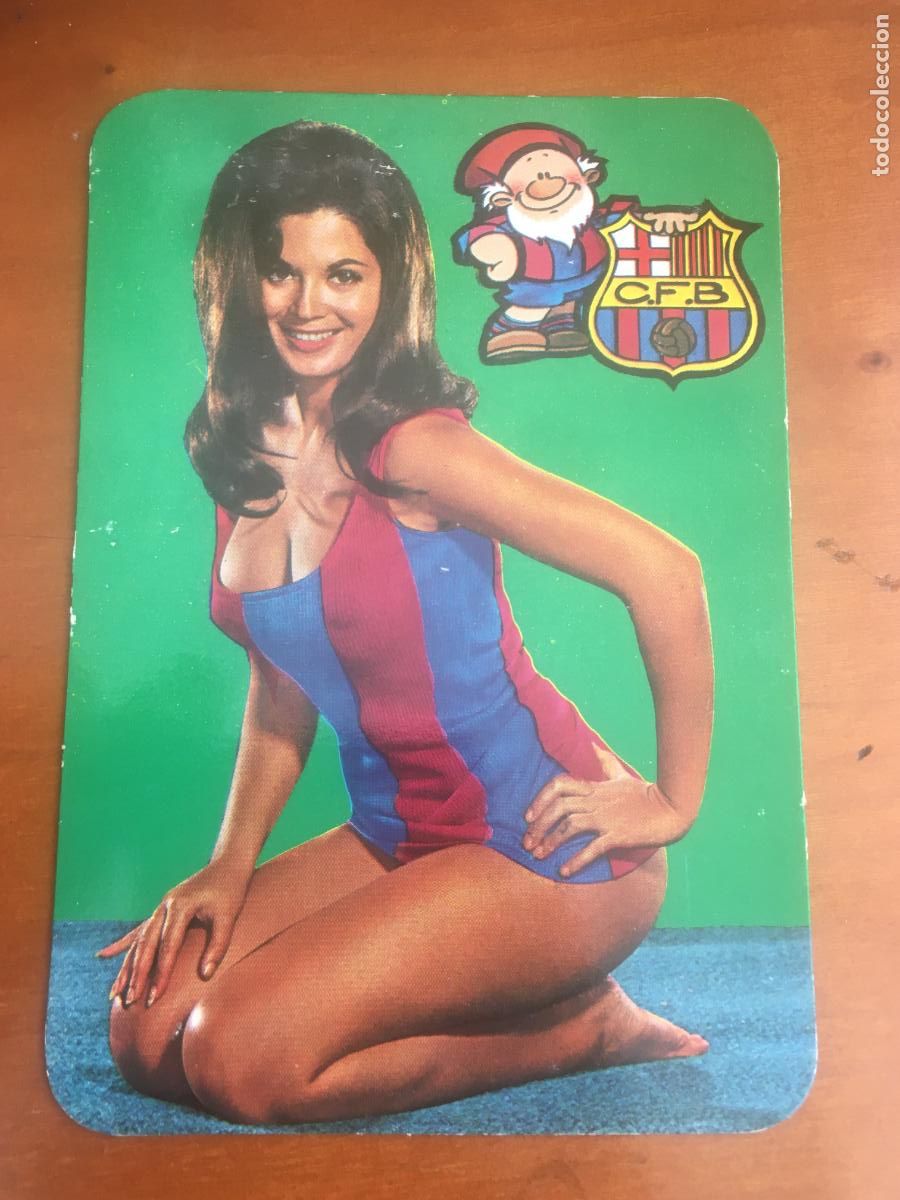 Coleccionismo calendarios: futbol club barcelona CALENDARIO FUTBOL CHICA 1975 PERFECTO ESTADO