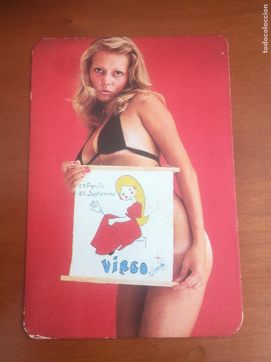 Coleccionismo calendarios: horoscopo virgo CALENDARIO CHICA 1977 PERFECTO ESTADO