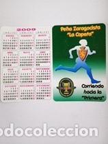 Coleccionismo calendarios: Calendario 2009 Publicidad RADIOTAXI ZARAGOZA PE&Ntilde;A ZARAGOCISTA LA COPETA