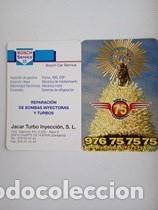 Coleccionismo calendarios: Calendario 2010 Publicidad RADIOTAXI ZARAGOZA JACAR TURBO INYECCION