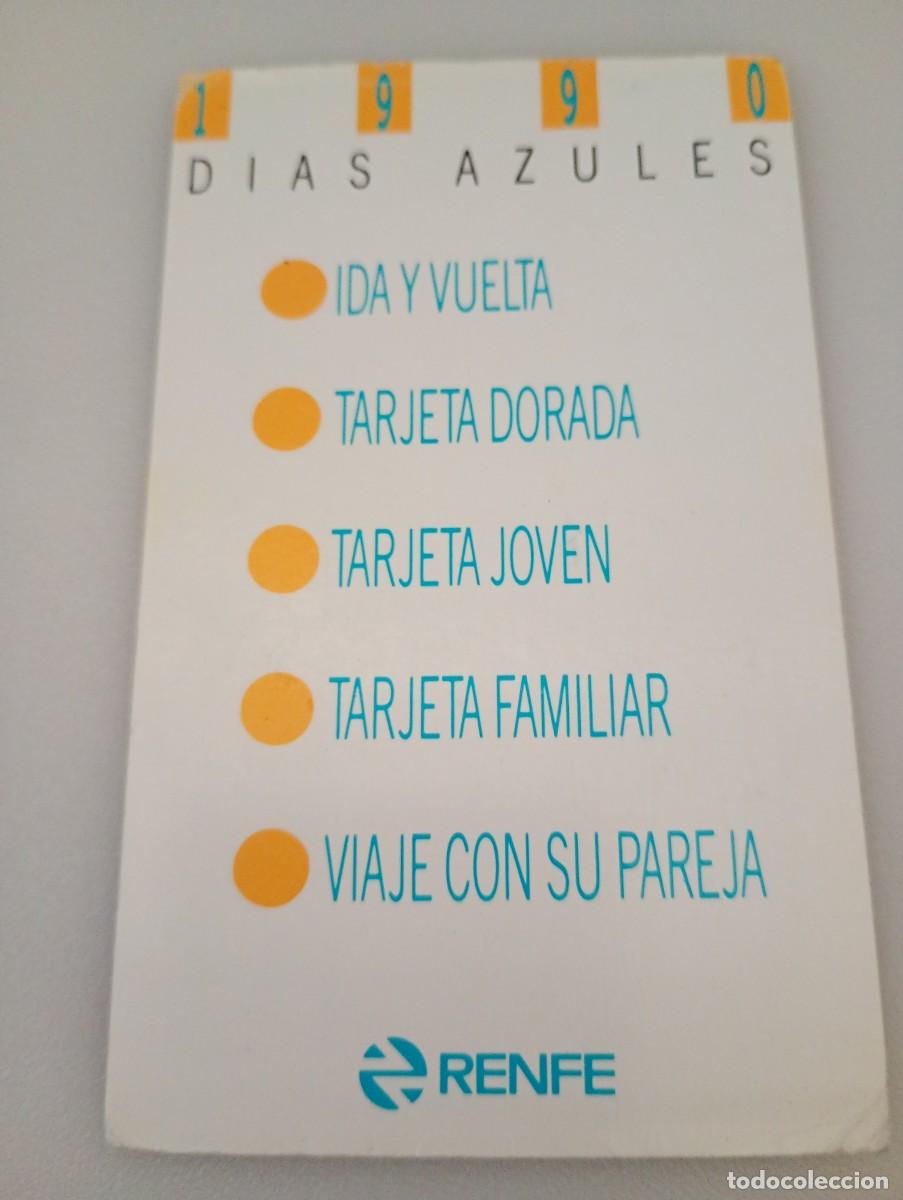 Coleccionismo calendarios: Calendario 1990 Publicidad RENFE