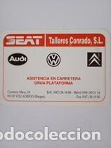 Coleccionismo calendarios: Calendario 1996 Publicidad SEAT Talleres Conrado Burgos