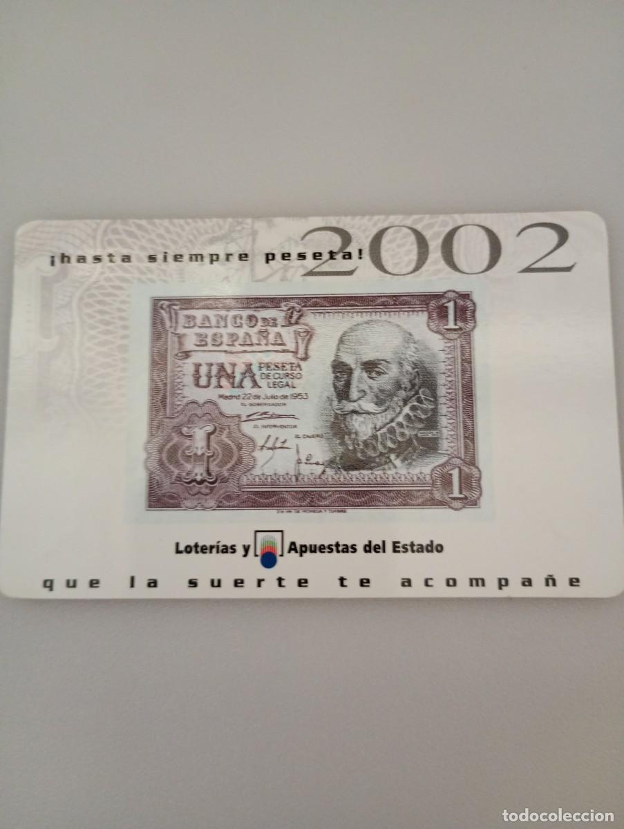 Coleccionismo calendarios: Calendario 2002 Publicidad LOTER&Iacute;AS Y APUESTAS DEL ESTADO