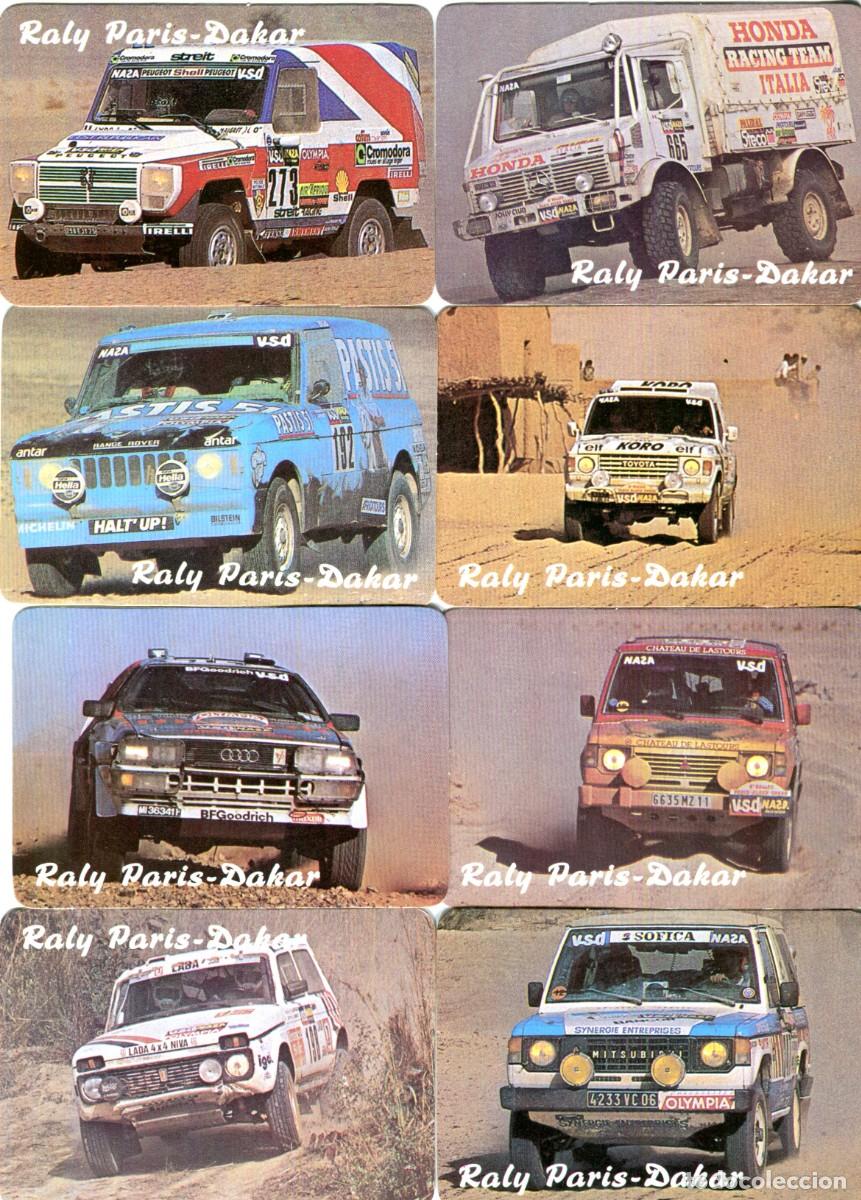 Coleccionismo calendarios: 16 CALENDARIOS EXTRANJEROS A&Ntilde;O 1986 - RALY PARIS-DAKAR. RALLY AUTOMOVILES COCHES MOTOS