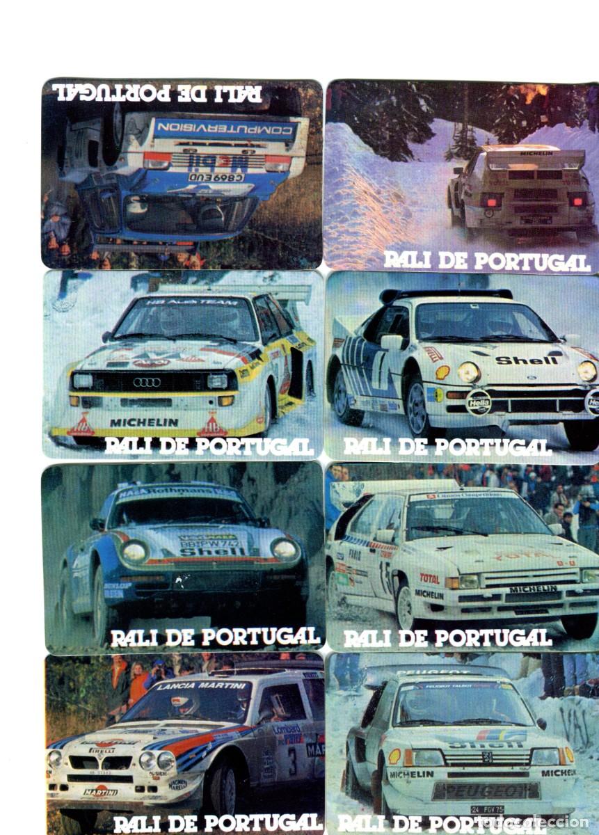 Coleccionismo calendarios: 8 CALENDARIOS EXTRANJEROS COCHE RALI DE PORTUGAL, A&Ntilde;O 1987, DEPORTES AUTOMOVIL