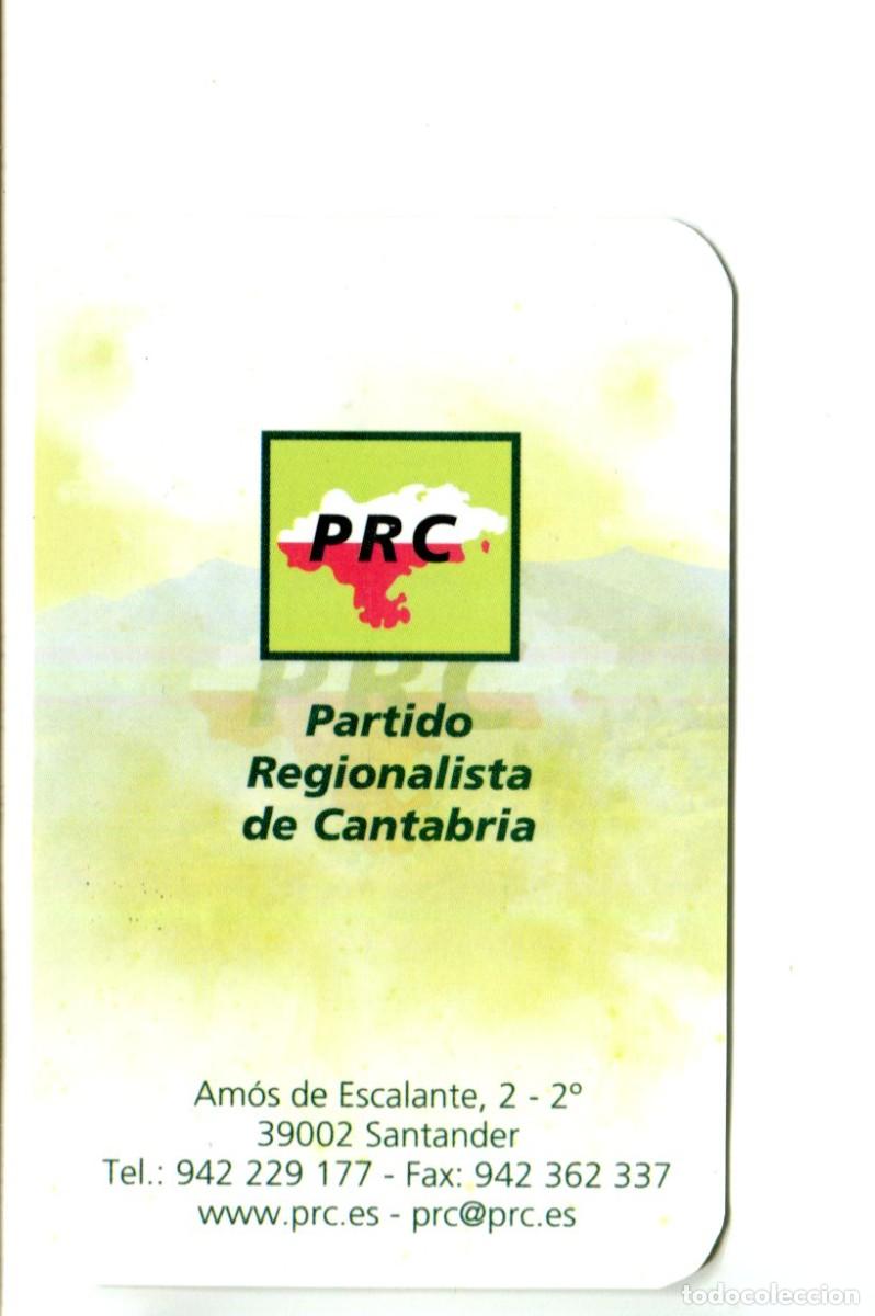 Coleccionismo calendarios: CALENDARIO POL&Iacute;TICO A&ntilde;o 2009 - PRC - PARTIDO REGIONALISTA DE CANTABRIA