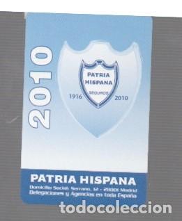 Coleccionismo calendarios: CALENDARIO DE PUBLISIDAD DE SEGURO PATRIA HISPANA DEL A&Ntilde;O 2010 DE FOURNIER