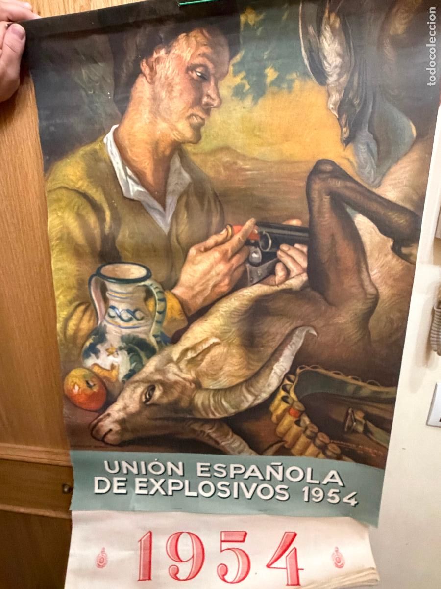 Coleccionismo calendarios: Almanaque uni&oacute;n espa&ntilde;ola de explosivos 1954