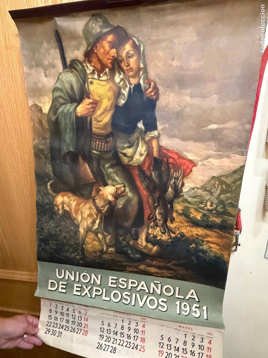 Coleccionismo calendarios: Almanaque uni&oacute;n espa&ntilde;ola de explosivos 1951