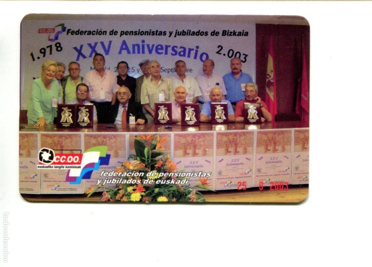 Coleccionismo calendarios: CALENDARIO. POLITICO. SINDICAL. CC. OO. Federacion Pensionistas y Jubilados de Euskadi A&ntilde;o 2004