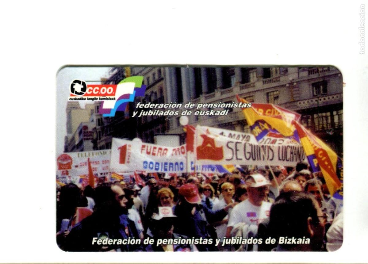 Coleccionismo calendarios: CALENDARIO. POLITICO. SINDICAL. CC. OO. Federacion Pensionistas y Jubilados de Bizkaia A&ntilde;o 2005