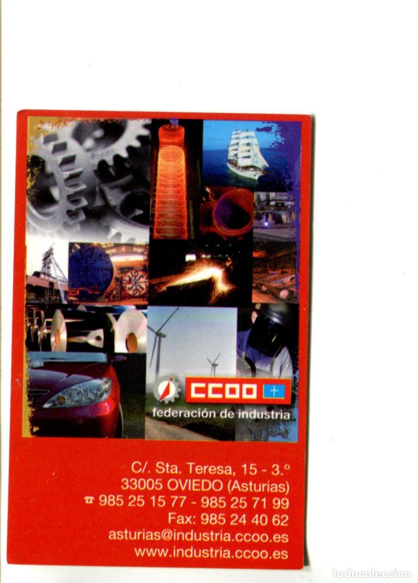 Coleccionismo calendarios: CALENDARIO. POLITICO. SINDICAL. CC. OO. Federacion de Industria de Asturias A&ntilde;o 2012