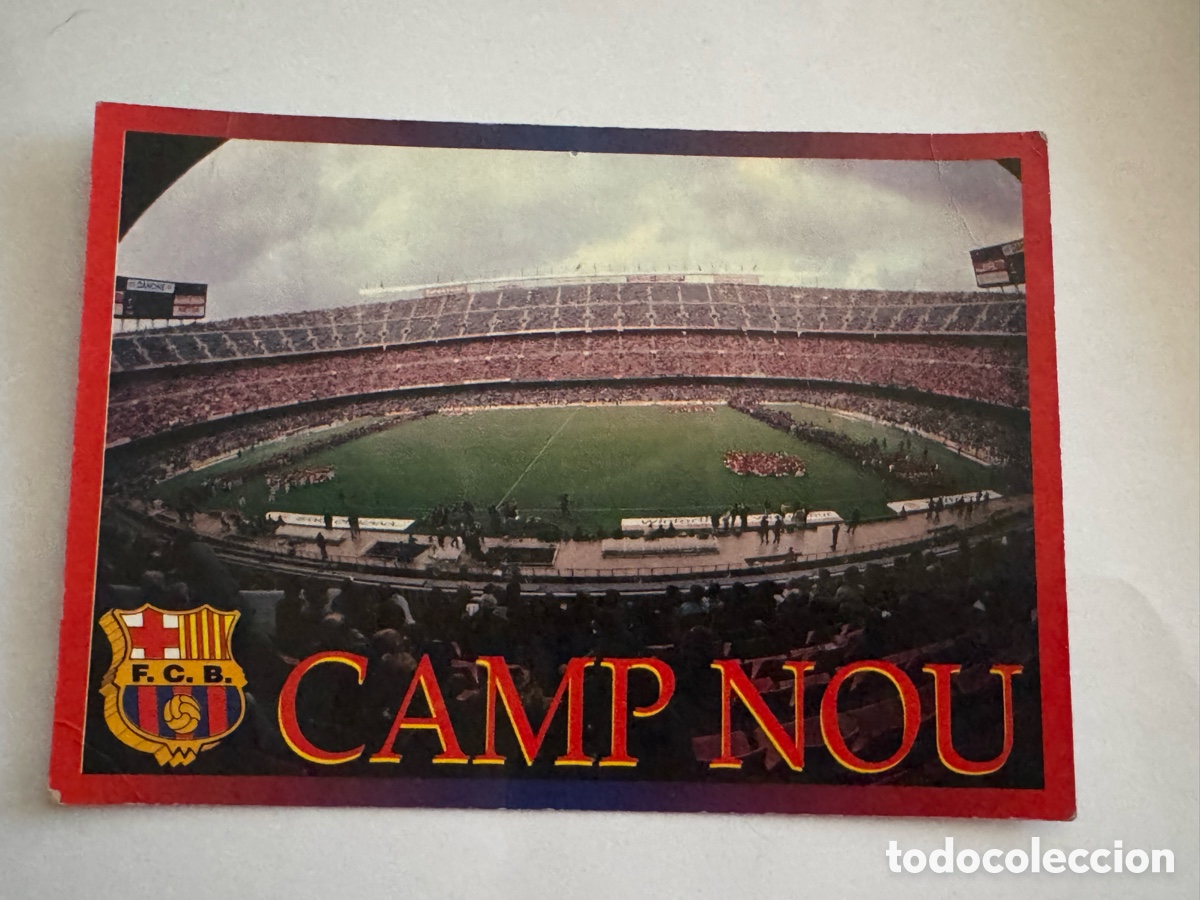 Coleccionismo calendarios: Postal antigua Camp Nou FCB
