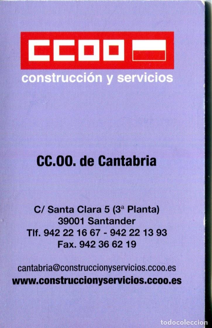 Coleccionismo calendarios: CALENDARIO. POLITICO. SINDICAL. CC. OO. Construccion y nServicios de Cantabria A&ntilde;o 2016