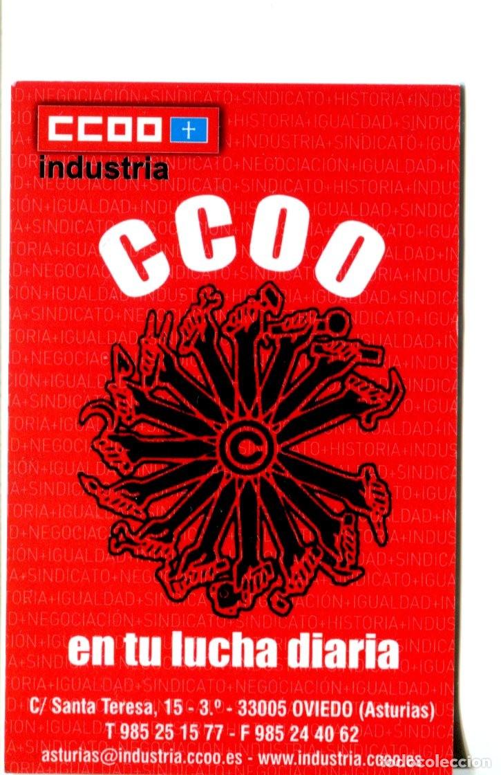 Coleccionismo calendarios: CALENDARIO. POLITICO. SINDICAL. CC. OO. Industria de Asturias A&ntilde;o 2016