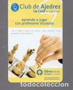 Coleccionismo calendarios: CALENDARIO DE CASA FOURNIER DEL A&Ntilde;O 2010 CLUB DE AJEDREZ CANARIAS