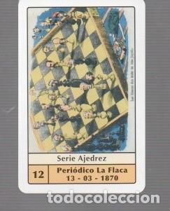 Coleccionismo calendarios: CALENDARIO DE CASA FOURNIER DEL A&Ntilde;O 2010 SERIE AJEDREZ N&ordm; 12