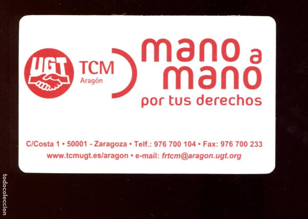 Coleccionismo calendarios: CALENDARIO POL&Iacute;TICO. SINDICATO. UGT. MANO A MANO POR TUS DERECHO ARAGON A&Ntilde;O 2012