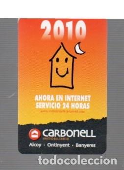 Coleccionismo calendarios: CALENDARIO DE CASA FOURNIER DEL A&Ntilde;O 2010 CARBONELL