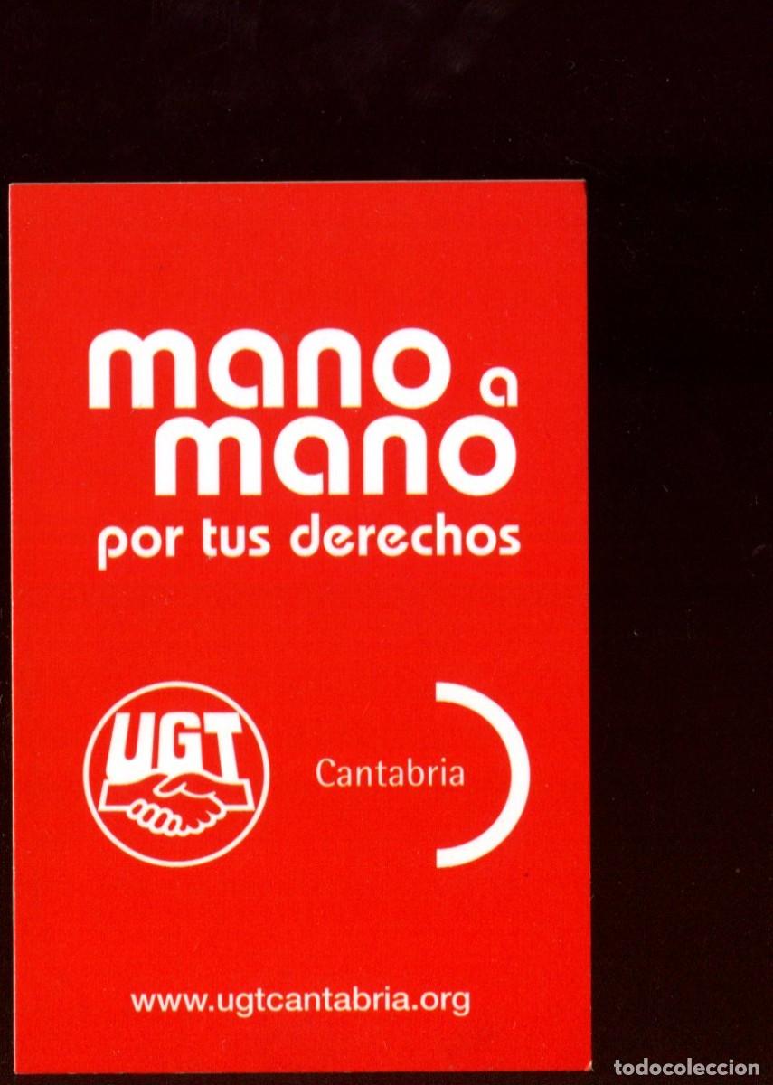 Coleccionismo calendarios: CALENDARIO POL&Iacute;TICO. SINDICATO. UGT. MANO A MANO POR TUS DERECHOS CANTABRIA A&Ntilde;O 2013