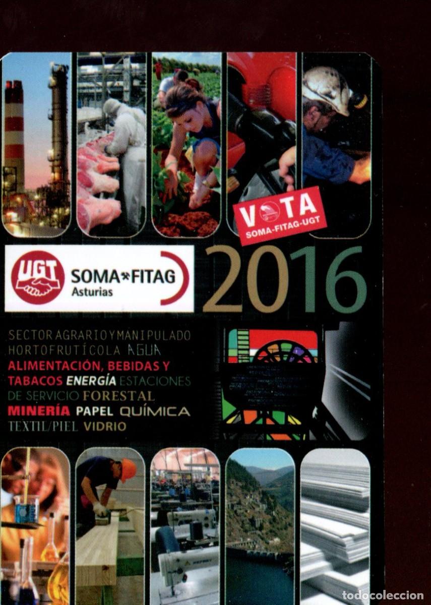 Collezionismo Calendari: CALENDARIO POL&Iacute;TICO. SINDICATO. UGT. SOMA FITAG ASTURIAS A&Ntilde;O 2016