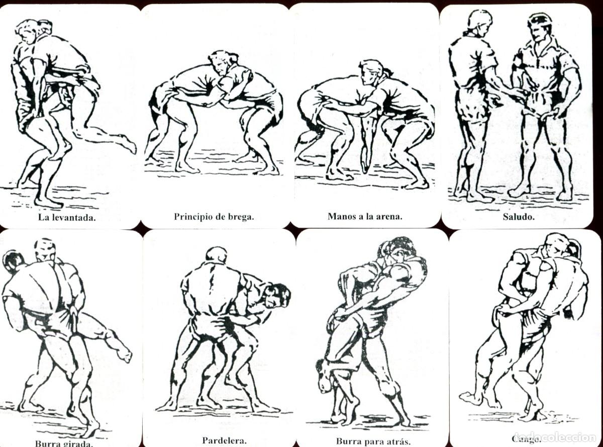 Coleccionismo calendarios: SERIE NUMERADA DE 24 CALENDARIOS A&Ntilde;O 2008. LUCHA CANARIA. LLAVES MOVIMIENTOS. GALDAR